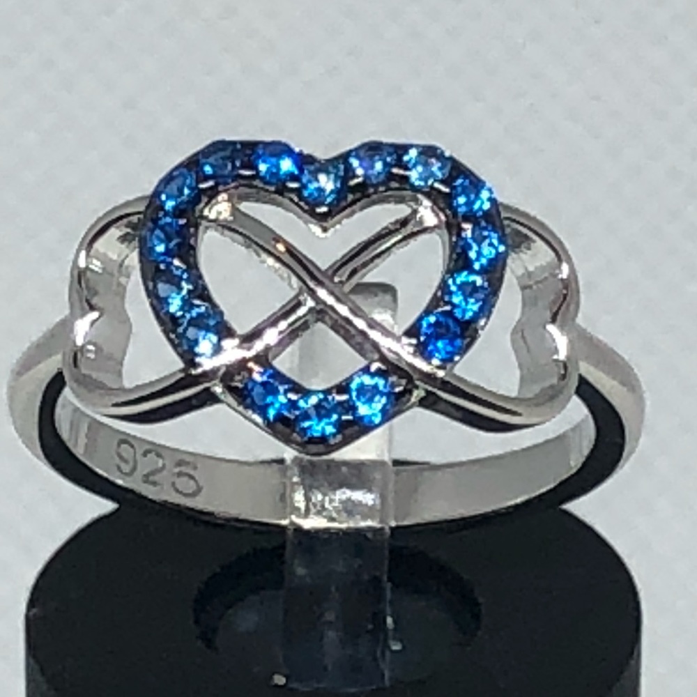 Sterling Silver Infinity Heart Ring